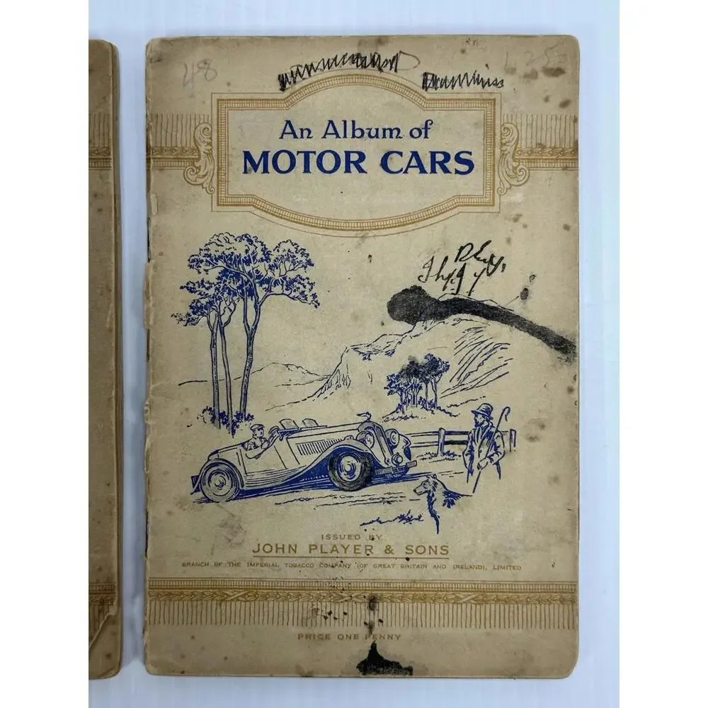 2 VTG 1936 John Player & Sons An Album of Motor Cars 1 Complete 1 Missing 3 Cars